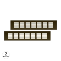 Вентиляционная решетка Благовест бронза (300x60 мм) (2шт.)