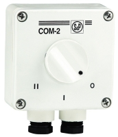 Переключатель для двухскоростных вентиляторов COM-2  Переключатель для двухскоростных вентиляторов COM-2