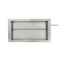 Дроссель-клапан прямоугольный под электропривод (оц. сталь) 600х350