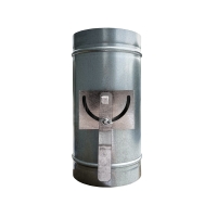 Дроссель-клапан круглый под электропривод (оц. сталь) d100