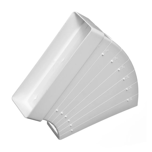 Отвод разноугловой (пластиковый) ЭРА 612КРП (120х60 мм)