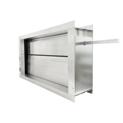 Дроссель-клапан прямоугольный под электропривод (оц. сталь) 500х500