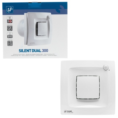 Вытяжной вентилятор с обратным клапаном Soler Palau SILENT DUAL 300
