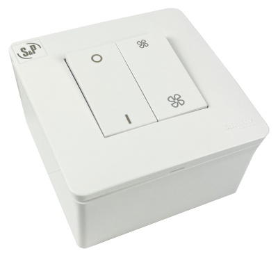 Переключатель скорости Regul-2 для двухскоростных вентиляторов Переключатель скорости Regul-2 для двухскоростных вентиляторов