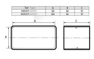 Соединитель канала 612СКП Соединитель канала 612СКП