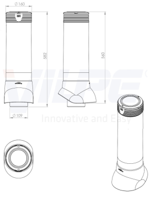 110P/IS/500 Вентиляционный выход канализации, RR11 110P/IS/500 Вентиляционный выход канализации, RR11
