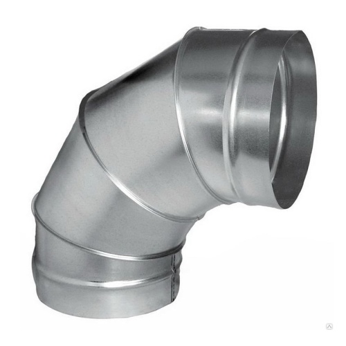 Отвод 90º круглый (оц. сталь) (200 мм)