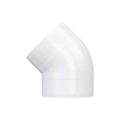 Отвод 45° круглый (пластиковый) ЭРА 12,5ККП (125 мм) Отвод 45° круглый (пластиковый) ЭРА 12,5ККП (125 мм)