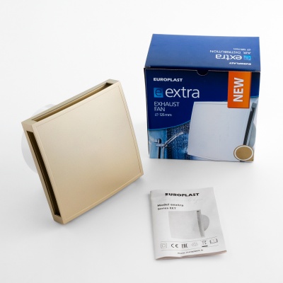 Накладной вентилятор Europlast EET125G золото